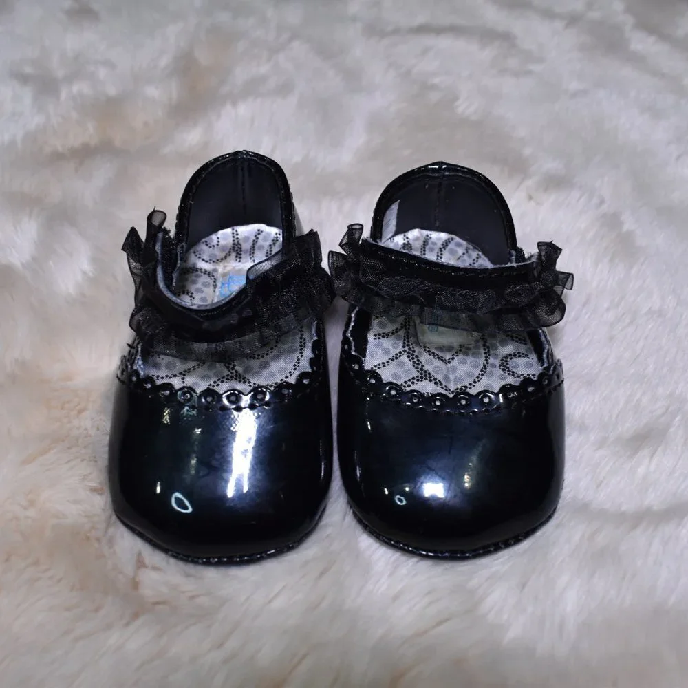 Baby Girls Mary Jane Size Small Flat Dress Shoes